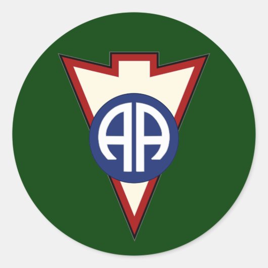 82d Airborne Division Recondo pocket patch 2 Ronde Sticker (Voorkant)