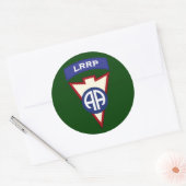 82d Airborne LRRP Recondo zakpatch Ronde Sticker (Envelop)