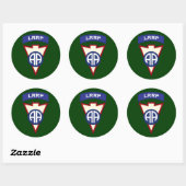 82d Airborne LRRP Recondo zakpatch Ronde Sticker (Vel)
