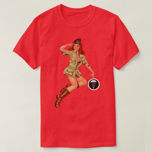 82e 508PIR Pinup T-shirt (Design voorkant)