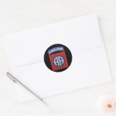 82e ABN Airborne Div Veterans Vets LRRP Ronde Sticker (Envelop)