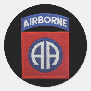 82e ABN Airborne Div Veterans Vets LRRP Ronde Sticker
