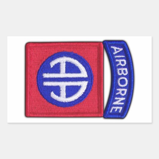82e ABN Airborne Div Vets LRRP Rechthoekige Sticker (Voorkant)