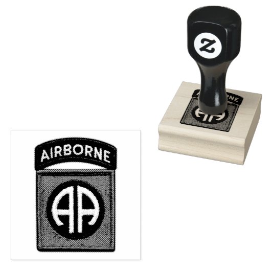 82e ABN Airborne Div Vets LRRP Rubberstempel (Gestempeld)