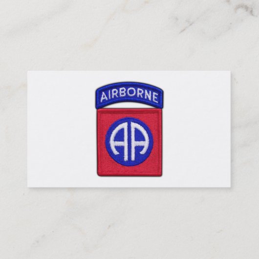 82e ABN Airborne Div Vets LRRP Visitekaartje (Achterkant)
