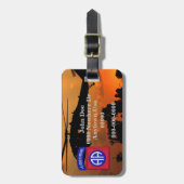 82e ABN Airborne Divisie veteranen dierenartsen Bagagelabel (Voorkant verticaal)