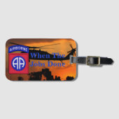 82e ABN Airborne Division Veterans Vets patch Bagagelabel (Voorkant (horizontaal))