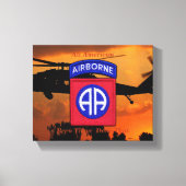 82e ABN Airborne Fort Bragg veteranen veteranen Canvas Afdruk (Voorkant)