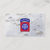 82e ABN DIV Airborne Division vets patch Visitekaartje (Achterkant)
