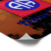 82e ABN DIV Luchtvaartdivisie Veteranen Veteranen Poster (Hoek)