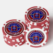 82e afdeling Gepensioneerd Poker Chips (Opstapeling)