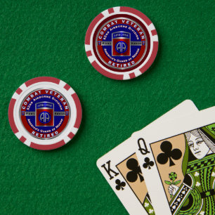 82e afdeling Gepensioneerd Poker Chips