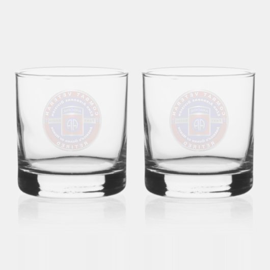 82e afdeling Gepensioneerd Whisky Glas (Achterkant)