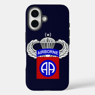 82e Airborne - All American - Jump Wings iPhone 16 Hoesje