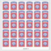 82e Airborne All American patch x30 Sticker (Vel)