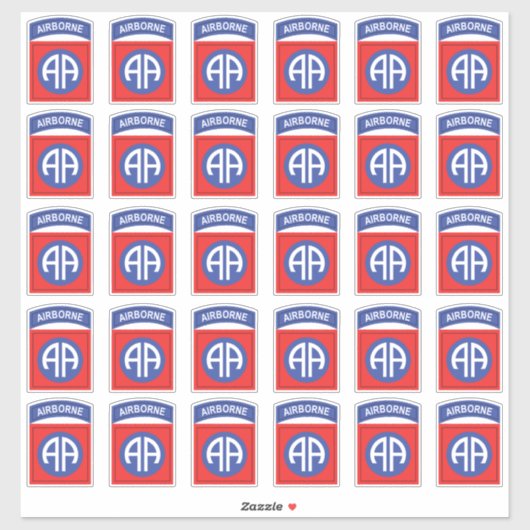 82e Airborne All American patch x30 Sticker (Vel)