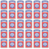 82e Airborne All American patch x30 Sticker (Voorkant)