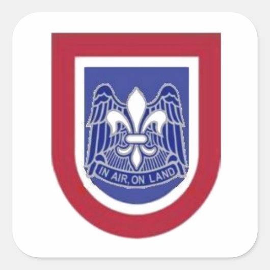 82E AIRBORNE BERET FLASH/DUI STICKERS (Voorkant)