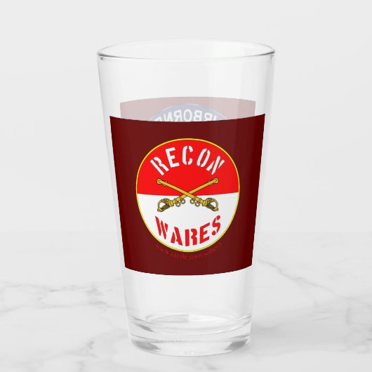 82e Airborne Bierglas Glas (Achterkant)