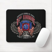 82e Airborne Black Mousepad Muismat (Met muis)