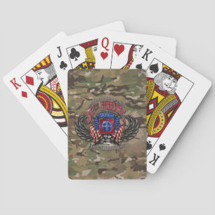 82e Airborne Camo Pokerkaarten