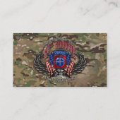 82e Airborne  Camo Visitekaartje (Achterkant)