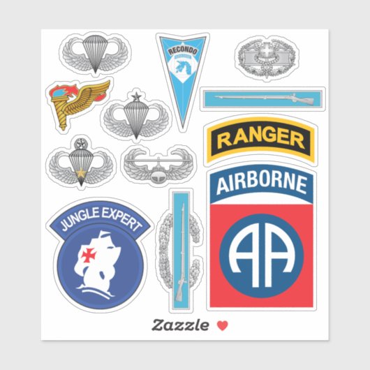82e Airborne Custom-Cut Vinyl Sticker (Vel)