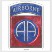 82e Airborne Custom-Cut Vinyl Sticker (Vel)