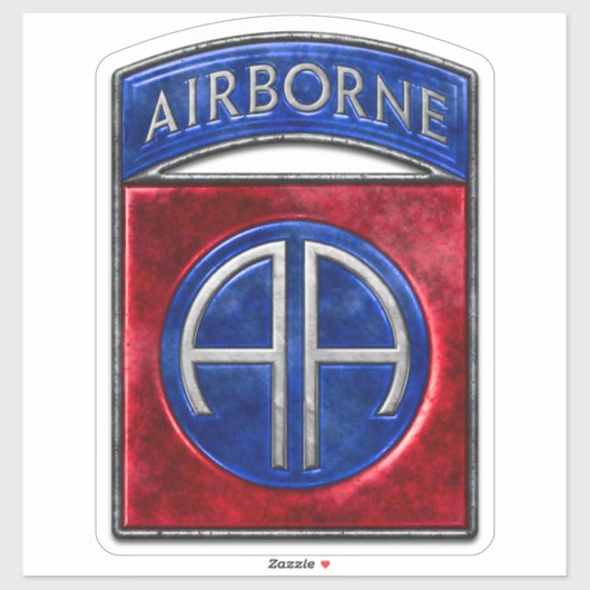 82e Airborne Custom-Cut Vinyl Sticker (Vel)