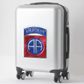 82e Airborne Custom-Cut Vinyl Sticker (Koffer)