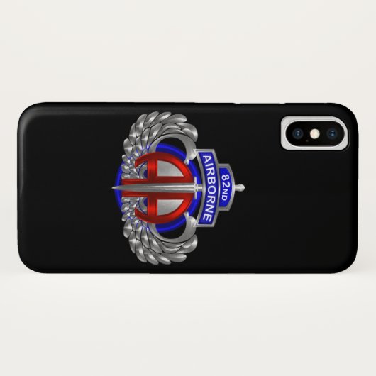 82e Airborne Dagger Case-Mate iPhone Case (Achterkant (horizontaal))