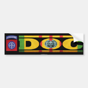 82e Airborne Div. DOC met CMB-sticker Bumpersticker