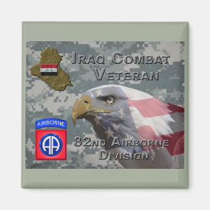 82e Airborne Div Irak Combat Veteran Magneet