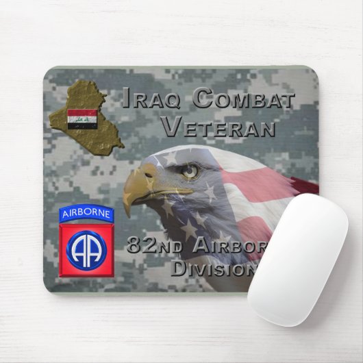 82e Airborne Div Irak Combat Veteran Muismat (Met muis)
