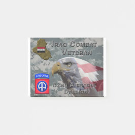 82e Airborne Div Irak Combat Veteran Post-it® Notes