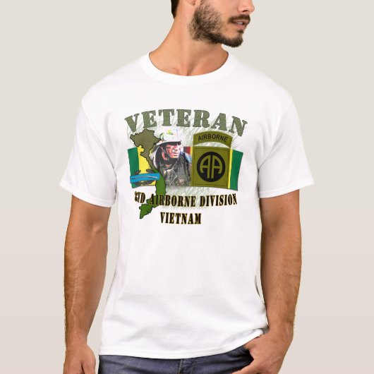 82e Airborne Div-Vietnam (met CIB) T-shirt (Voorkant)