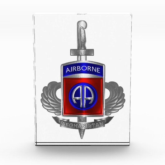 82e Airborne Divisie Afghanistan Dagger Fotoblokken (Voorkant)