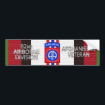 82e Airborne Divisie Afghanistan-veteraan Bumpersticker<br><div class="desc">Laat je trots zien voor de enige Airborne Divisie van ons leger! Dit is een speciaal ontworpen cadeau voor iedereen die op zoek is naar dat ene speciale cadeau voor elke gelegenheid, zoals pensionering, overdracht van het commando, PCS, ETS of gewoon omdat je dit coole ontwerp leuk vindt. Deze uniek...</div>