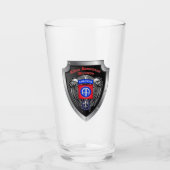 82e Airborne Divisie “All American” Schild Glas (Voorkant)
