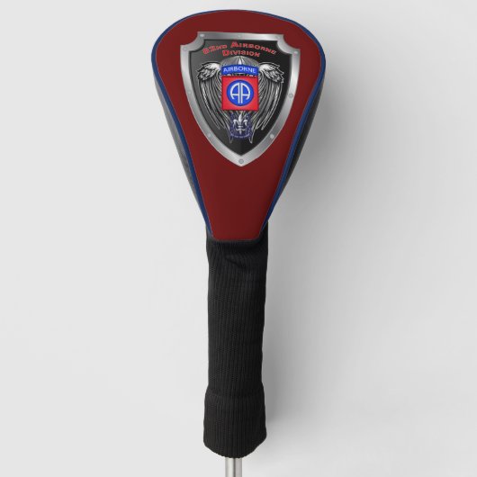 82e Airborne Divisie “All American” Schild  Golfheadcover (Voorkant)