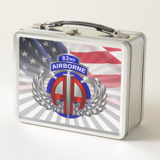 82e Airborne Divisie Dagger Amerikaanse Vlag (Voorkant)