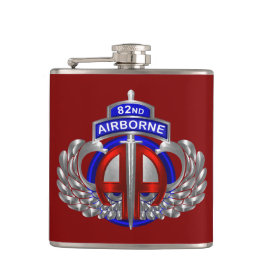 82e Airborne Divisie Dagger Div Kleuren Heupfles