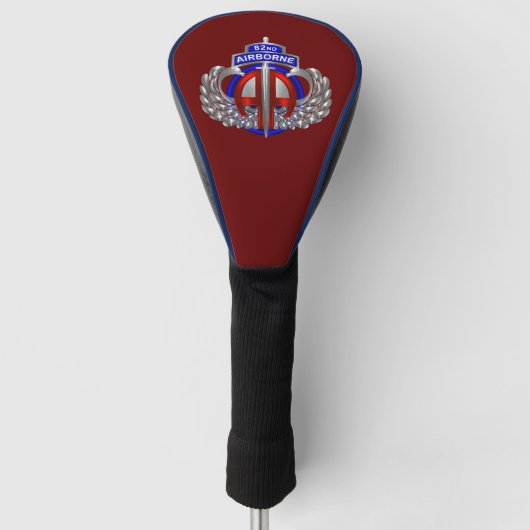 82e Airborne Divisie Dagger Ontwerp  Golfheadcover (Voorkant)