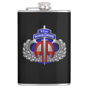 82e Airborne Divisie Dagger Ontwerp Heupfles