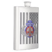 82e Airborne Divisie Dagger Ontwerp Vlag Flacon (Rechts)