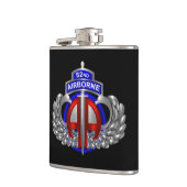 82e Airborne Divisie “Dagger” Zwart Heupfles (Links)