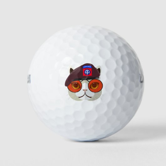 82e Airborne Divisie Kat Golfballen (Voorkant)
