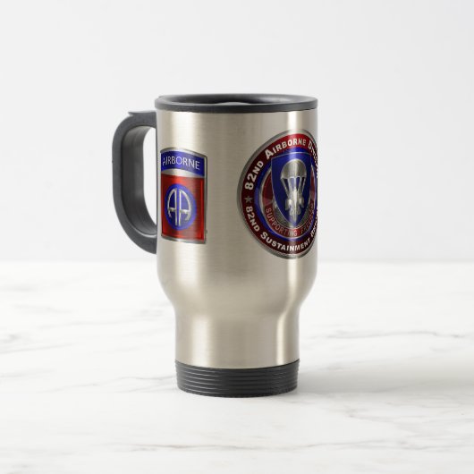 82e Airborne Divisie Onderhoudsbrigade  Reisbeker (Voorkant links)