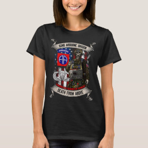 82e Airborne Divisie Paratrooper Fort Bragg Sprong T-shirt
