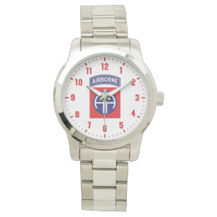 82e Airborne Divisie Premium Roestvrij staal Horloge